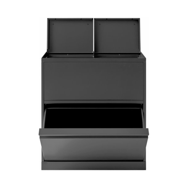 Bica 881 Sorterings affaldsspand - samlet 80 Liter - lg - Antracit