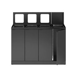 Bica 883 sorterings skraldespand - 4 x 15 Liter - bne/lg - Antracit