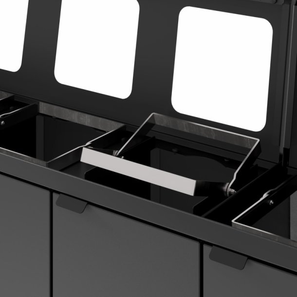 Bica 883 sorterings skraldespand - 4 x 15 Liter - bne/lg - Antracit