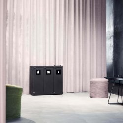 Bica 887 sorterings skraldespand - 3 x 45 Liter - ben/Lg - Antracit