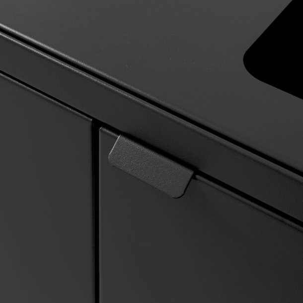 Bica 888 sorterings skraldespand - 2 x 65 Liter - ben/papir - sort