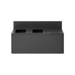 Bica 912 - 3 x 15 Liter - vghngt affaldsstation - Antracit