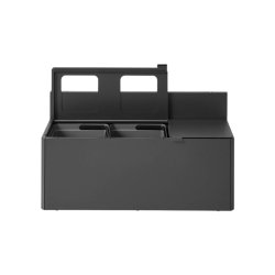 Bica 912 - 3 x 15 Liter - vghngt affaldsstation - Antracit