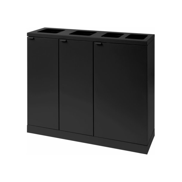 Bica 950 Sorterings affaldsspand - 2 x 45 liter + 2 x 65 liter - bne - sort