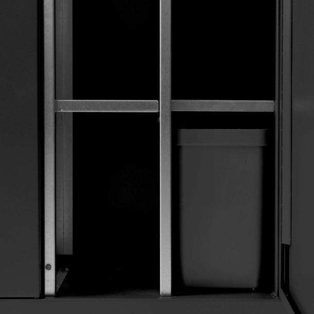 Bica 950 Sorterings affaldsspand - 2 x 45 liter + 2 x 65 liter - bne - sort