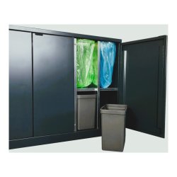 Bica 950 Sorterings affaldsspand - 2 x 45 liter + 2 x 65 liter - bne - Antracit