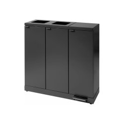 Bica 973 Sorterings skraldespand - 3 x 65 Liter - ben/ben/lg - Antracit