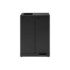 Bica 974 Sorterings skraldespand - 2 x 65 Liter - fodpedal - sort