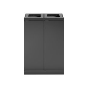 Bica Click-on Affaldssortering Grundmodel 2x65 liter - Antracit