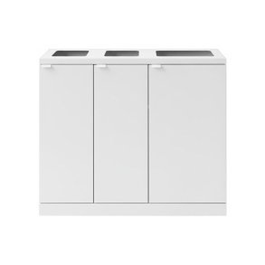 Bica 829 Sorterings affaldsspand - 2x65L + 1x95L - hvid