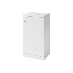 Bica 858 sorterings skraldespand - 1 x 95 Liter - rukols - hvid