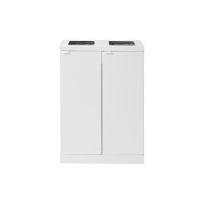 Bica 867 sorterings skraldespand - 2 x 65 liter - hvid