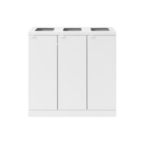 Bica 868 Sorterings skraldespand - 3 x 65 liter - hvid