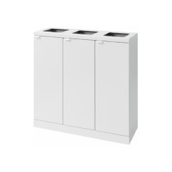 Bica 868 Sorterings skraldespand - 3 x 65 liter - hvid