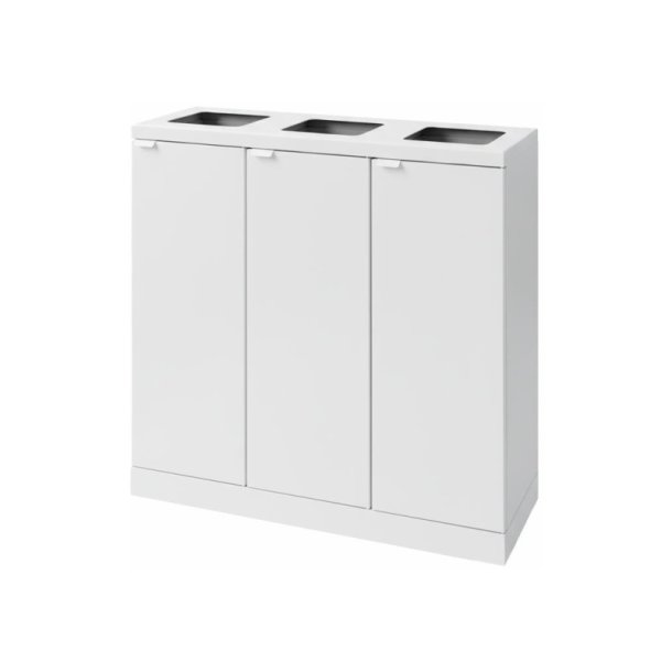 Bica 868 Sorterings skraldespand - 3 x 65 liter - hvid