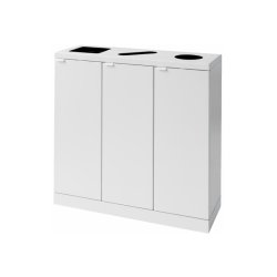 Bica 869 sorterings skraldespand - 3 x 65 Liter - hvid