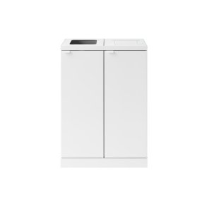 Bica 874 sorterings skraldespand - 2 x 65 Liter - hvid