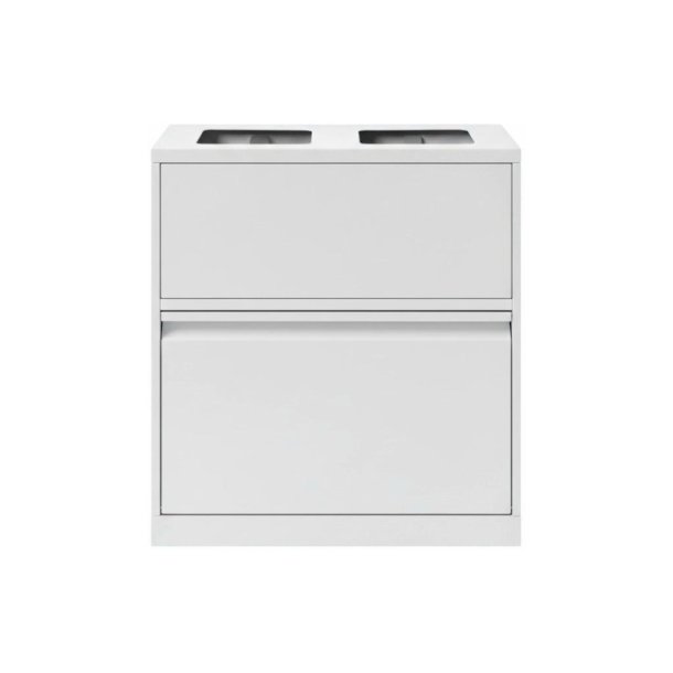 Bica 880 Sorterings affaldsspand - samlet 80 Liter - lg - hvid