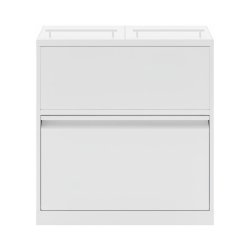 Bica 881 Sorterings affaldsspand - samlet 80 Liter - hvid