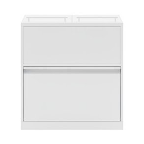 Bica 881 Sorterings affaldsspand - samlet 80 Liter - hvid