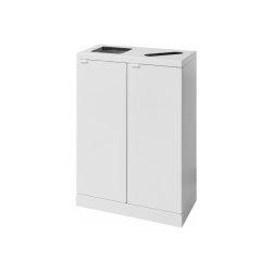 Bica 888 sorterings skraldespand - 2 x 65 Liter - hvid