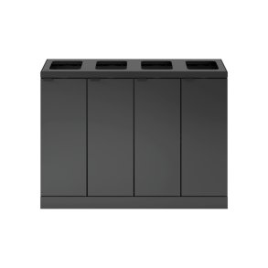 Bica 891 sorterings skraldespand - 4 x 60 Liter - Antracit