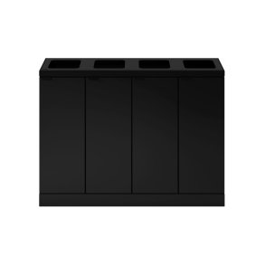 Bica 891 sorterings skraldespand - 4 x 60 Liter - Sort