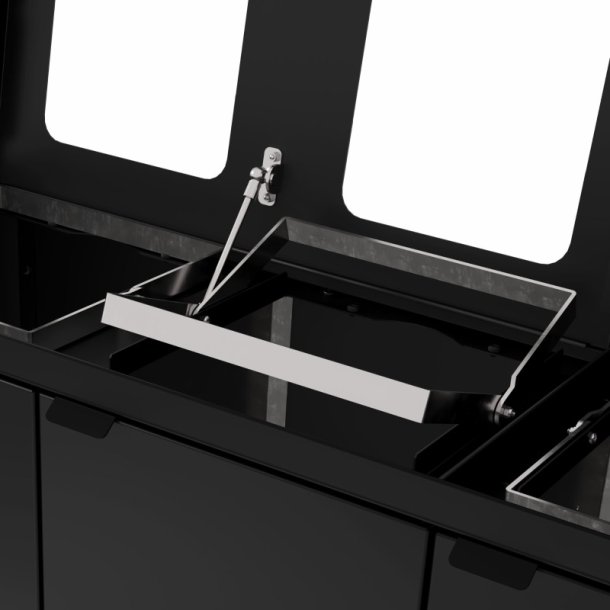 Bica 891 sorterings skraldespand - 4 x 60 Liter - Sort