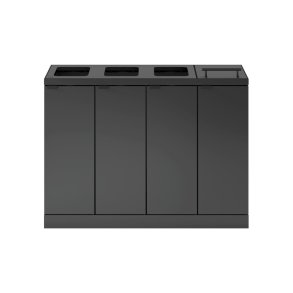 Bica 892 sorterings skraldespand - 4 x 60 Liter - Antracit