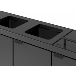 Bica 892 sorterings skraldespand - 4 x 60 Liter - Antracit