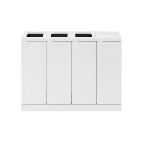 Bica 892 sorterings skraldespand - 4 x 60 Liter - hvid