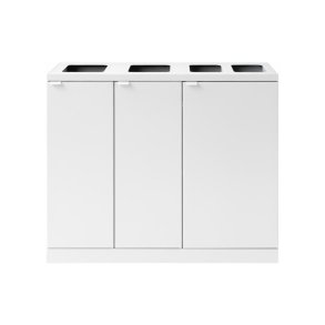 Bica 950 Sorterings affaldsspand - 2 x 45 liter + 2 x 65 liter - hvid