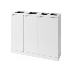 Bica 950 Sorterings affaldsspand - 2 x 45 liter + 2 x 65 liter - hvid