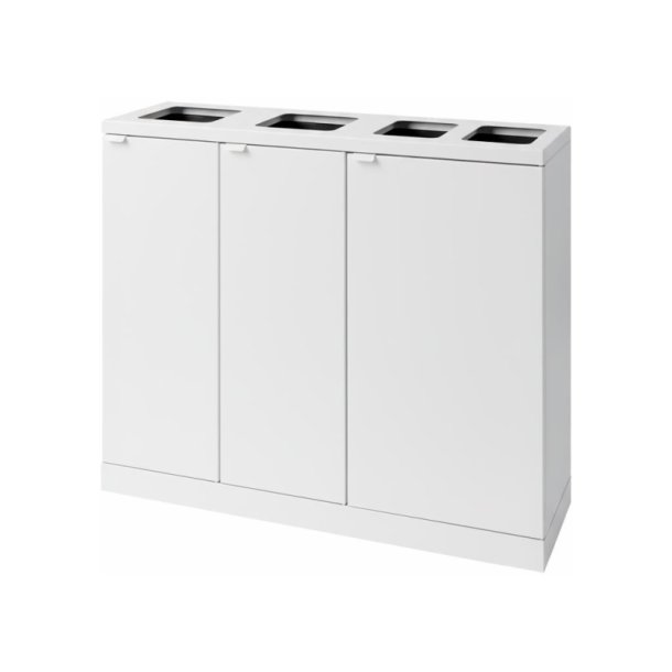 Bica 950 Sorterings affaldsspand - 2 x 45 liter + 2 x 65 liter - hvid