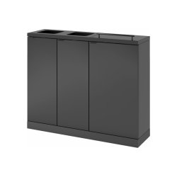 Bica 955 Sorterings skraldespand - 2 x 65 Liter + 2 x 45 liter - antracit