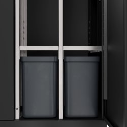 Bica 955 Sorterings skraldespand - 2 x 65 Liter + 2 x 45 liter - sort