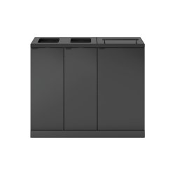 Bica 955 Sorterings skraldespand - 2 x 65 Liter + 2 x 45 liter - sort