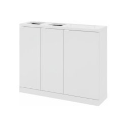 Bica 955 Sorterings skraldespand - 2 x 65 Liter + 2 x 45 liter - hvid