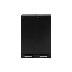 Bica 975 Sorterings skraldespand - 2 x 65 liter - fodpedal - Sort