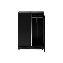 Bica 975 Sorterings skraldespand - 2 x 65 liter - fodpedal - Sort