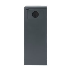 Bica 622 - 1 x 90 Liter Lys Antracit - 2x Flaskeindkast affaldsbeholder