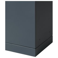 Bica 623 - 1 x 90 Liter Lys Antracit - 2x ben indkast affaldsbeholder