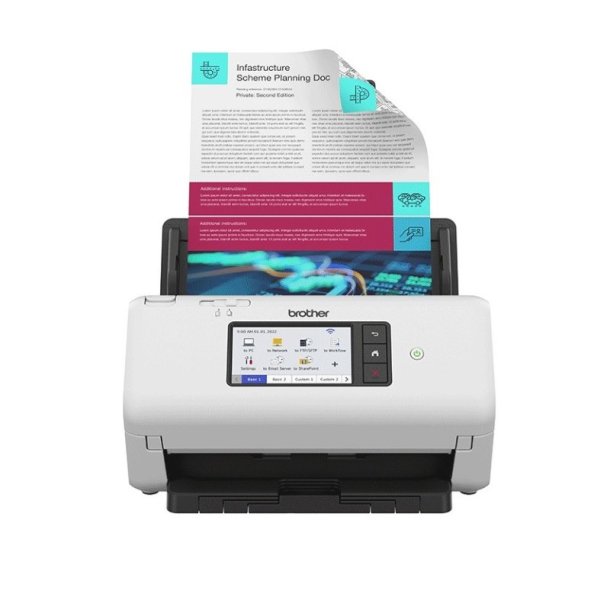 Brother ADS-4700W A4 Dokument scanner - duplex - 40 s/m - LAN/USB/WiFi