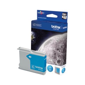 Brother LC1000C Original Bl�kpatron Cyan - Standard - 400 Sider