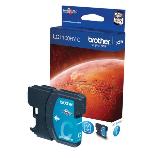 Brother LC1100HYC Original Bl�kpatron Cyan - Standard - 750 Sider