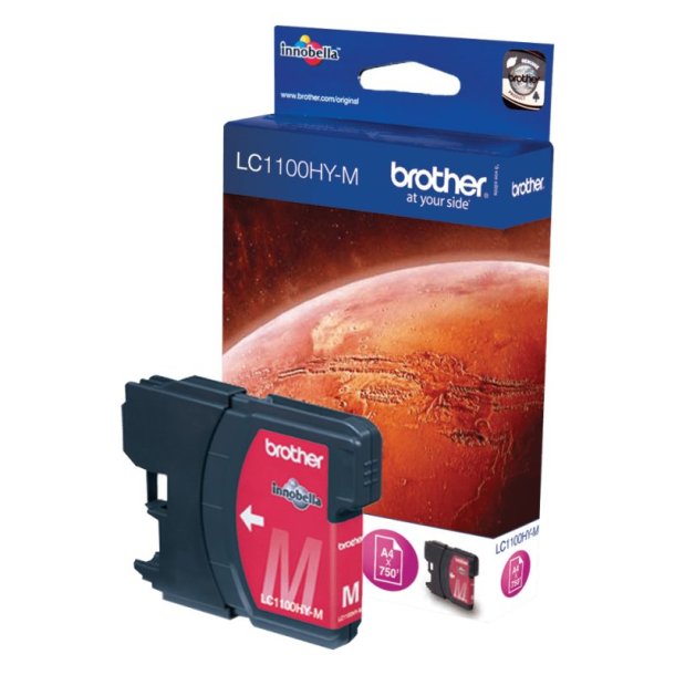 Brother LC1100HYM Original Bl�kpatron Magenta - XL - 750 Sider