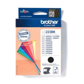 Brother LC223BK Original Bl�kpatron Sort - Standard - 550 Sider