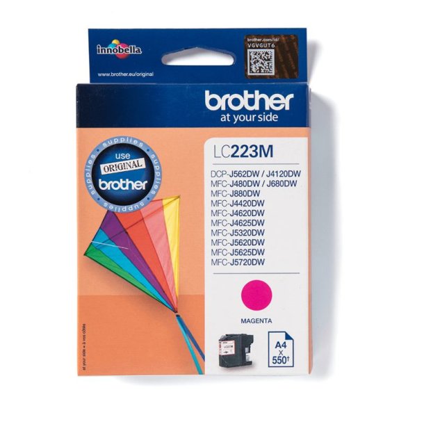 Brother LC223M Original Bl�kpatron Magenta - Standard - 550 Sider