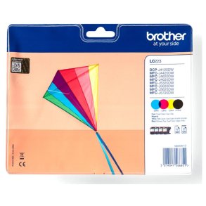 Brother LC223VALBP Valuepack Original Bl�kpatroner Sort, Bl�, Magenta, Gul