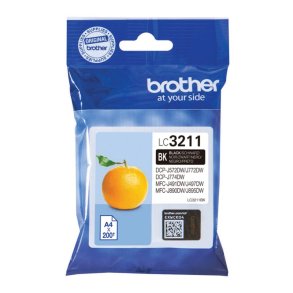 Brother LC3211BK Original Bl�kpatron Sort - Standard - 200 Sider